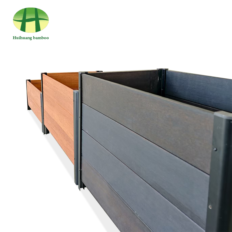 Kompozitný drevený kvetináč z bambusového kvetináča odolný voči poveternostným vplyvom