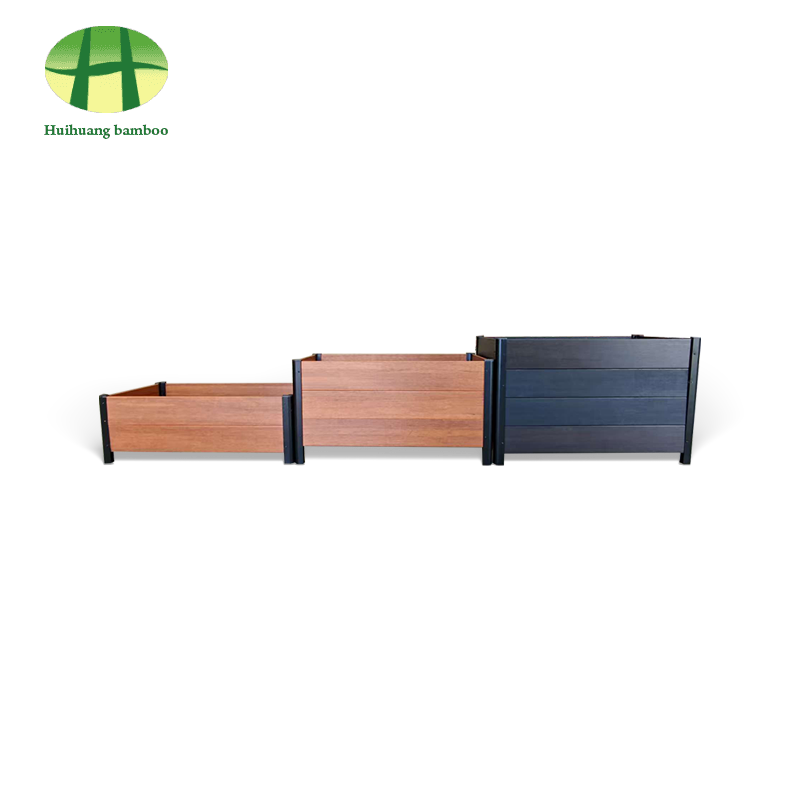 Kompozitný drevený kvetináč z bambusového kvetináča odolný voči poveternostným vplyvom