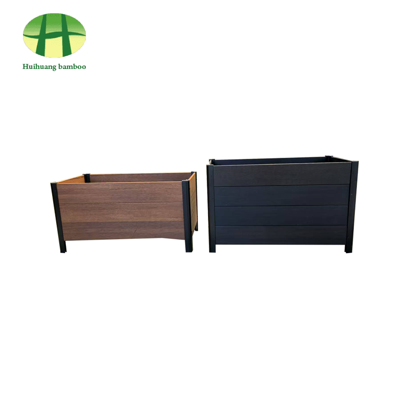 Kompozitný drevený kvetináč z bambusového kvetináča odolný voči poveternostným vplyvom