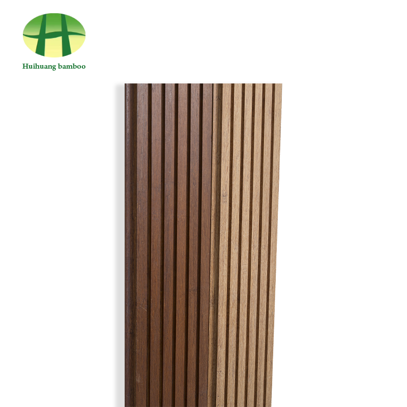 Bambusová podlaha s veľkými drážkami