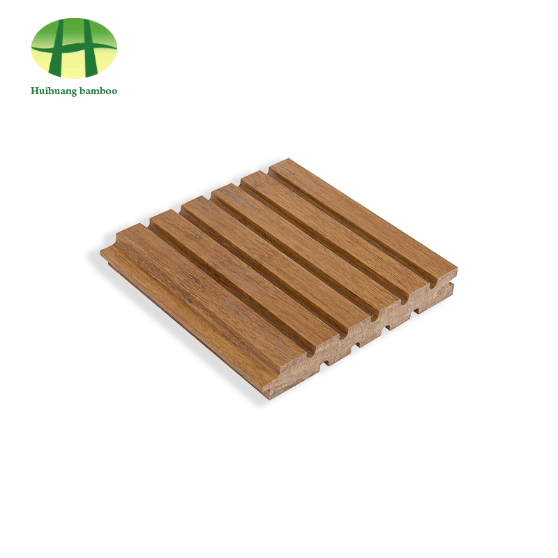 Bambusová podlaha s veľkými drážkami