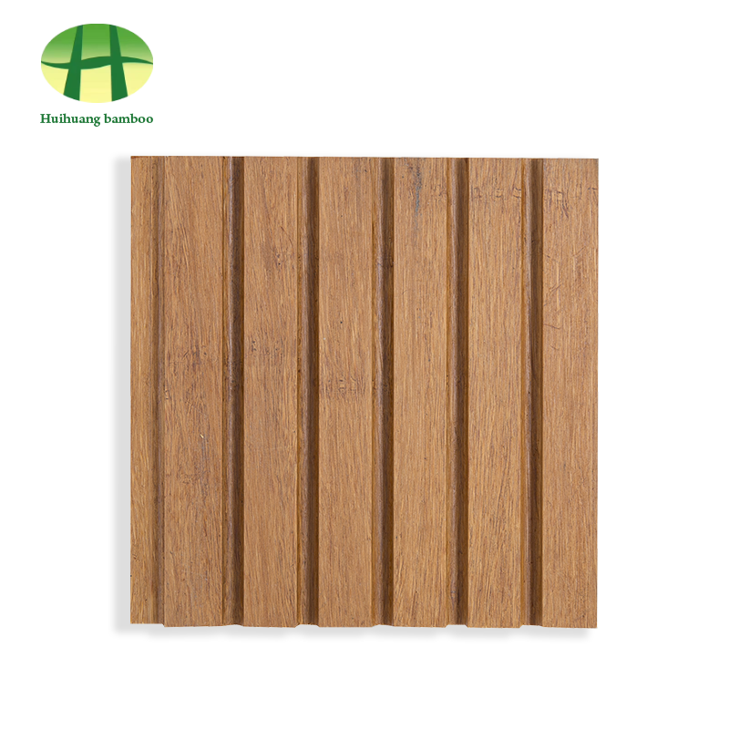 Bambusová podlaha s veľkými drážkami